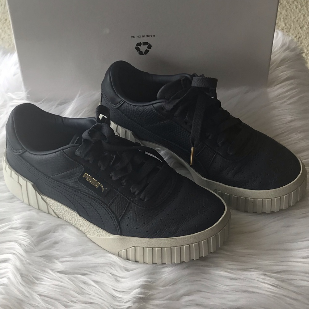 Puma Cali Emboss Leather Sneakers - Picture 3 of 8